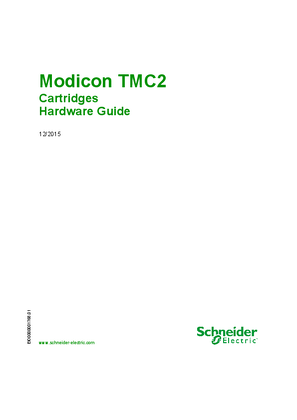 Image of Modicon TMC2 Cartridges, Hardware Guide - SoMachine Basic