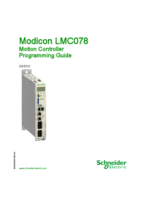 Image of Modicon LMC078 - Motion Controller, Programming Guide