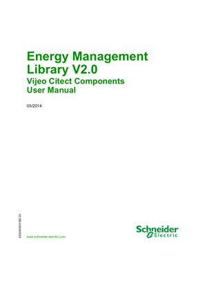 Image of Energy Management Library V2.0 - Vijeo Citect Components, User Manual