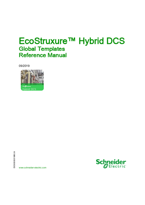 Image of EcoStruxure ™ Hybrid DCS - Global Templates, Reference Manual