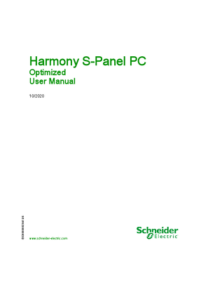 Image of Harmony S-Panel PC - Optimized, User Manual
