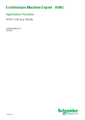 Image of SoMachine HVAC - Application Function, HVAC Library Guide