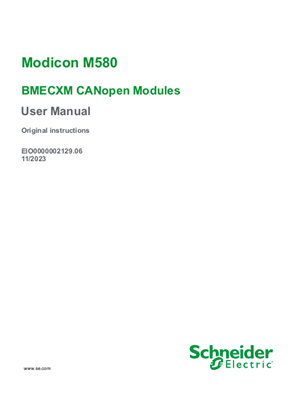 Image of Modicon M580 - BMECXM CANopen Modules, User Manual