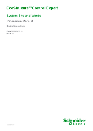 Image of EcoStruxure™ Control Expert - System Bits and Words, Reference Manual