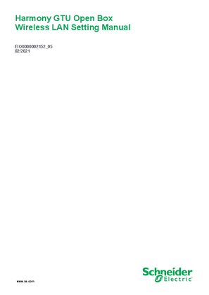 Image of Harmony GTU Open Box Wireless LAN, Setting Manual