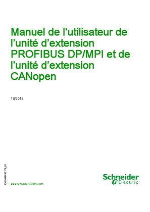 Image de Unité d’extension PROFIBUS DP/MPI et unité d’extension CANopen, Manuel de l’utilisateur