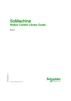 Image of SoMachine - Motion Control, Library Guide