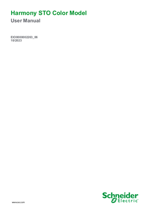 的映像 Hamony STO Color Model, User Manual
