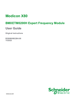的映像 Modicon X80 - BMXETM0200H Expert Frequency Module, User Guide