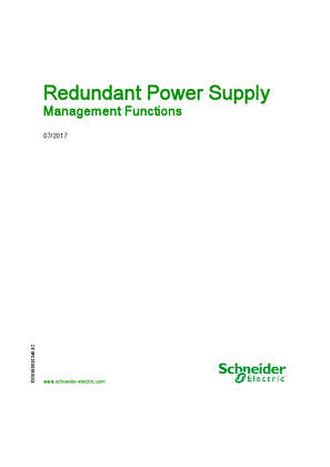 Image of Redundant Power Supply - Management Functions