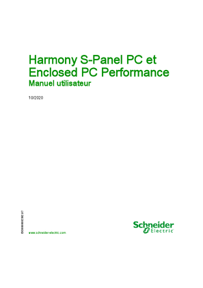 Image de Harmony S-Panel PC et Enclosed PC Performance, Manuel utilisateur
