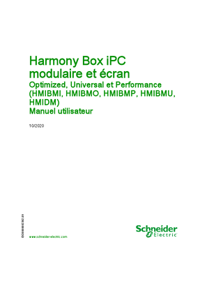 Image de Harmony Box iPC modulaire et Display - Optimized, Universal et Performance (HMIBMI, HMIBMO, HMIBMP, HMIBMU, HMIDM), Manuel utilisateur