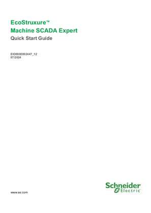Image of EcoStruxure™ Machine SCADA Expert, Quick Start Guide