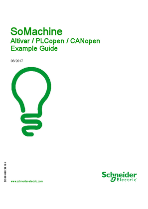 Image of SoMachine - Altivar / PLCopen / CANopen, Example Guide