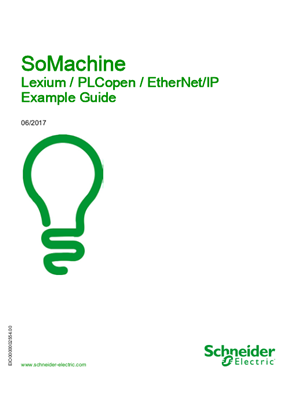 Obrázek SoMachine - Lexium / PLCopen / EtherNet/IP, Example Guide