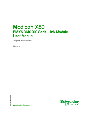 Image of Modicon X80 - BMXNOM0200 Serial Link Module, User Manual