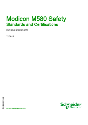 Image of Modicon M580 Safety, Standards and Certifications