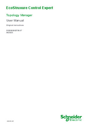 Obrázek EcoStruxure™ Control Expert - Topology Manager, User Manual