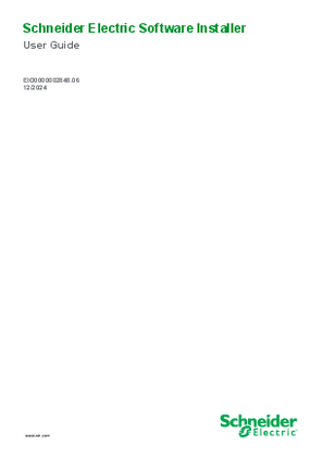 Image of Schneider Electric Software Installer, User Guide