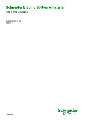 Imagen de Schneider Electric Software Installer, Guía del usuario