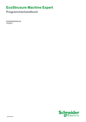 Bild von EcoStruxure Machine Expert, Programmierhandbuch