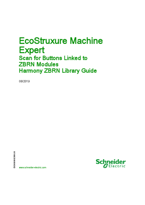 Hình ảnh của EcoStruxure Machine Expert - Scan for Buttons Linked to ZBRN Modules, Harmony ZBRN Library Guide