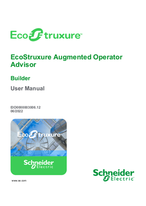 Image of EcoStruxure Augmented Operator Advisor - Builder, User Manual
