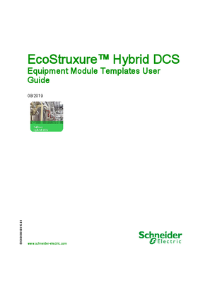 Image of EcoStruxure™ Hybrid DCS - Equipment Module Templates, User Guide