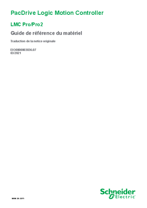 Image of PacDrive Logic Motion Controller - LMC Pro/Pro2, Guide de référence du matériel