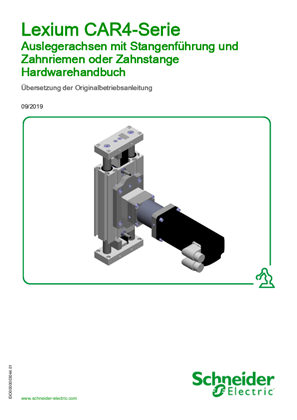 Bild von Lexium CAR4-Serie - Auslegerachsen mit Wellenführung und Zahnriemen oder Zahnstange, Hardwarehandbuch