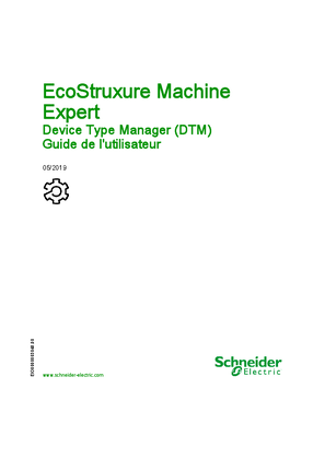 Immagine di EcoStruxure Machine Expert - Device Type Manager (DTM) - Guide de l utilisateur