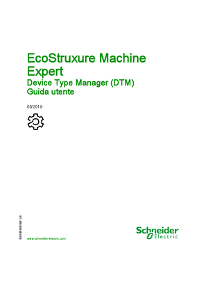 Immagine di EcoStruxure Machine Expert - Device Type Manager (DTM) - Guida utente