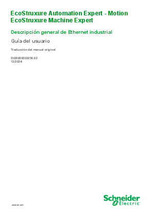 Imagen de Descripción general de EcoStruxure Machine Expert Ethernet industrial, Guía del usuario