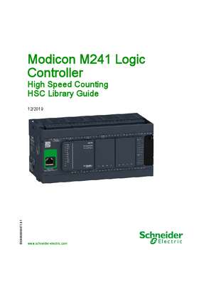 Image of Modicon M241 Logic Controller - High Speed Counting - HSC Library Guide