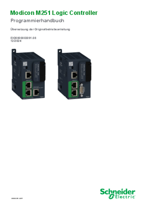 Obrázek Modicon M251 Logic Controller, Programmierhandbuch