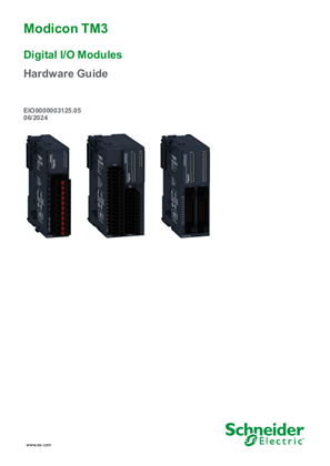 Image of Modicon TM3 - Digital I/O Modules, Hardware Guide