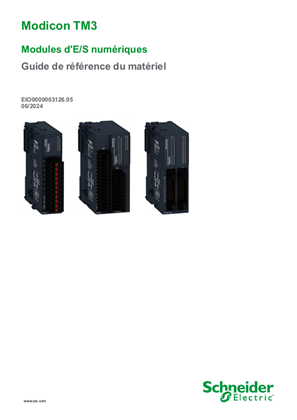 Image de Modicon TM3 - Modules d’E/S numériques, Guide de référence du matériel