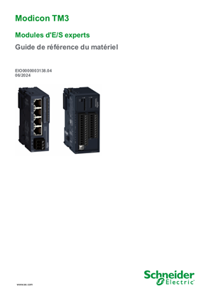 Image de Modicon TM3 - Modules d E/S experts, Guide de référence du matériel