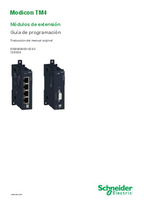 Imagen de Modicon TM4 - Módulos de ampliación, Guía de programación