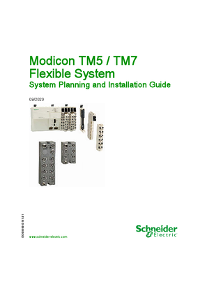 Image of Modicon TM5 / TM7 Flexible System - System Planning and Installation Guide