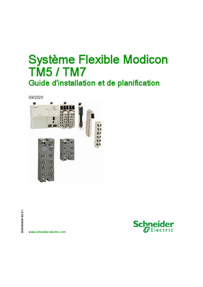 Image de Modicon TM5 / TM7 - Système Flexible, Guide d installation et de planification