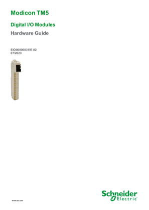 的映像 Modicon TM5 - Digital I/O Modules - Hardware Guide