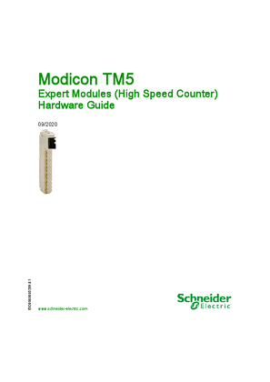 Image of Modicon TM5 - Expert Modules (High Speed Counter), Hardware Guide