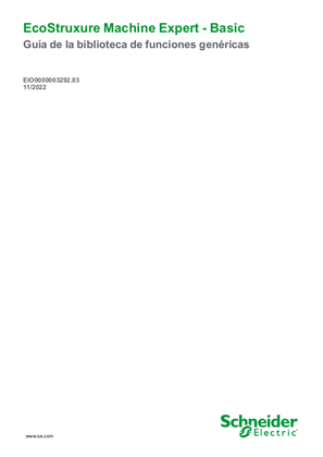 Imagen de EcoStruxure Machine Expert - Basic, Guía de la biblioteca de funciones genéricas