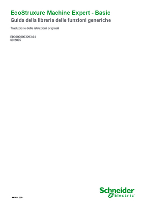 Immagine di EcoStruxure Machine Expert - Basic, Guida delle libreria delle funzioni generiche