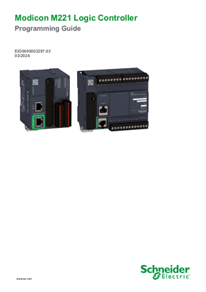 Image of Modicon M221 Logic Controller, Programming Guide