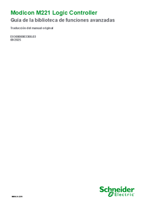 Imagen de Modicon M221 - Logic Controller, Guía de la biblioteca de funciones avanzadas