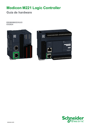 Imagen de Modicon M221 Logic Controller, Guía de hardware
