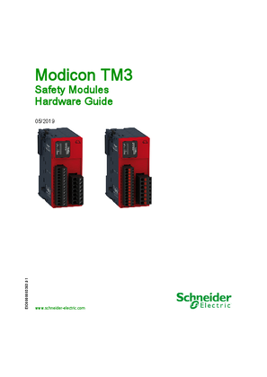 的映像 Modicon TM3 - Safety Modules, Hardware Guide