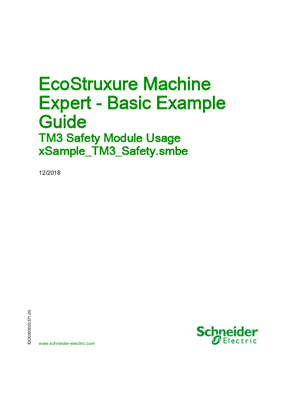 的映像 EcoStruxure Machine Expert - Basic Example Guide, TM3 Safety Module Usage xSample_TM3_Safety.smbe
